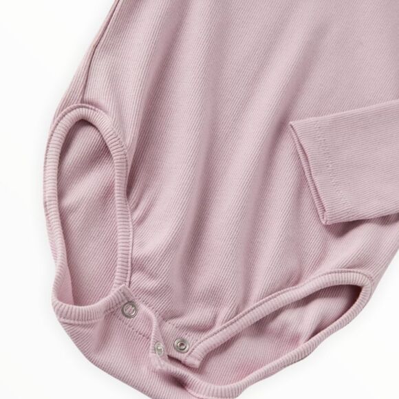 ZARA Kids | Pink | RUFFLED RIB BODYSUIT SHIRT - Picture 3 of 6